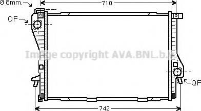 Prasco BW2233 - Радіатор, охолодження двигуна autocars.com.ua