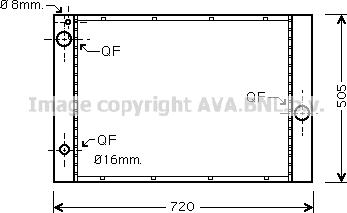 Prasco BW2236 - Радіатор, охолодження двигуна autocars.com.ua