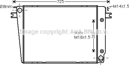 Prasco BW2251 - Радиатор, охлаждение двигателя avtokuzovplus.com.ua