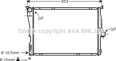 Prasco BW2288 - Радиатор, охлаждение двигателя avtokuzovplus.com.ua