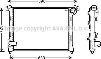 Prasco BW2314 - Радіатор, охолодження двигуна autocars.com.ua