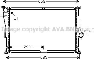 Prasco BW2335 - Радіатор, охолодження двигуна autocars.com.ua