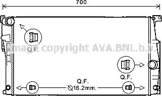 Prasco BW2447 - Радіатор, охолодження двигуна autocars.com.ua