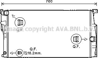 Prasco BW2448 - Радіатор, охолодження двигуна autocars.com.ua