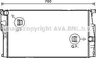 Prasco BW2455 - Радиатор, охлаждение двигателя avtokuzovplus.com.ua