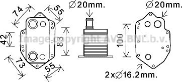 Prasco BW3554 - Масляный радиатор, двигательное масло avtokuzovplus.com.ua