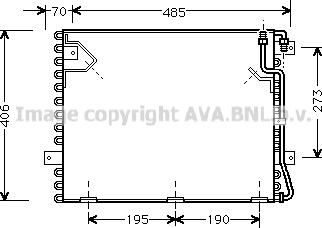 Prasco BW5182 - Конденсатор, кондиціонер autocars.com.ua