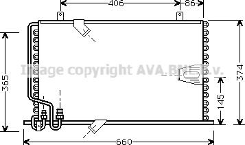 Prasco BW5184 - Конденсатор, кондиціонер autocars.com.ua