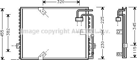 Prasco BW5187 - Конденсатор, кондиціонер autocars.com.ua