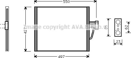 Prasco BW5213 - Конденсатор, кондиціонер autocars.com.ua