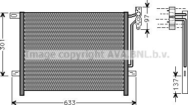 Prasco BW5397 - Конденсатор кондиционера avtokuzovplus.com.ua