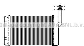 Prasco BW6030 - Теплообмінник, опалення салону autocars.com.ua