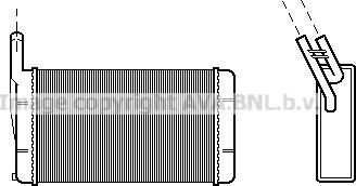 Prasco BW6077 - Теплообмінник, опалення салону autocars.com.ua