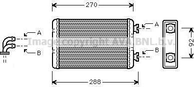 Prasco BW6173 - Теплообменник, отопление салона avtokuzovplus.com.ua