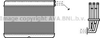 Prasco BW6188 - Теплообмінник, опалення салону autocars.com.ua