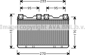 Prasco BW6259 - Теплообмінник, опалення салону autocars.com.ua