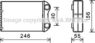 Prasco BW6426 - Теплообменник, отопление салона avtokuzovplus.com.ua