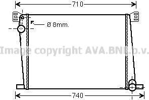 Prasco BWA2356 - Радиатор, охлаждение двигателя avtokuzovplus.com.ua