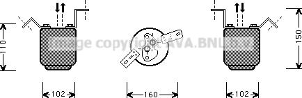 Prasco BWD224 - Осушитель, кондиционер autodnr.net