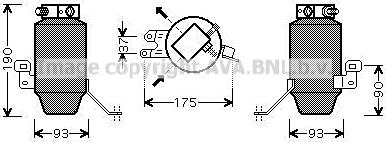 Prasco BWD299 - Осушувач, кондиціонер autocars.com.ua