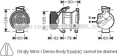 Prasco BWK316 - Компрессор кондиционера autodnr.net