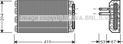 Prasco BWV019 - Испаритель, кондиционер avtokuzovplus.com.ua