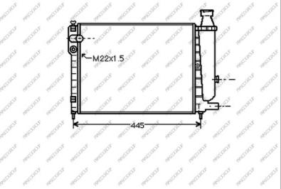 Prasco CI021R009 - Радіатор, охолодження двигуна autocars.com.ua