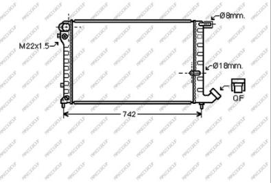 Prasco CI032R018 - Радиатор, охлаждение двигателя avtokuzovplus.com.ua