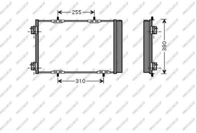 Prasco CI305C003 - Конденсатор кондиционера autodnr.net