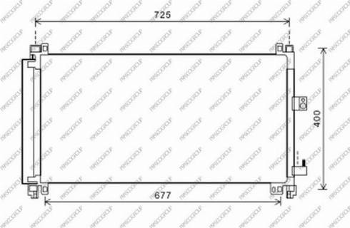 Prasco CI523C004 - Конденсатор, кондиціонер autocars.com.ua