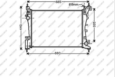 Prasco CI907R001 - Радиатор, охлаждение двигателя avtokuzovplus.com.ua