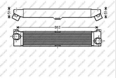 Prasco CI954N001 - Интеркулер autocars.com.ua