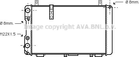 Prasco CN2005 - Радіатор, охолодження двигуна autocars.com.ua