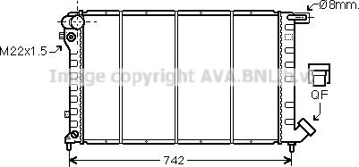 Prasco CN2138 - Радіатор, охолодження двигуна autocars.com.ua