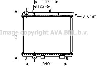 Prasco CN2190 - Радиатор, охлаждение двигателя avtokuzovplus.com.ua