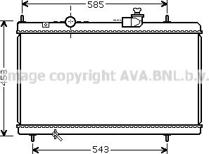 Prasco CN2228 - Радіатор, охолодження двигуна autocars.com.ua