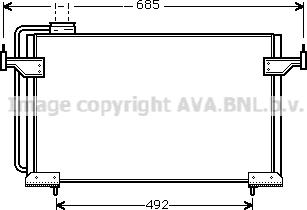 Prasco CN5087 - Конденсатор, кондиціонер autocars.com.ua