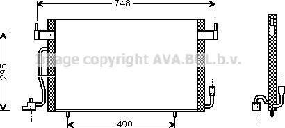 Prasco CN5141 - Конденсатор, кондиціонер autocars.com.ua