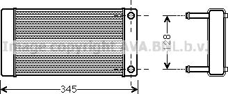 Prasco CN6265 - Теплообменник, отопление салона autodnr.net