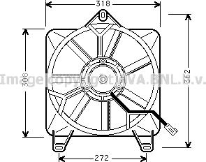 Prasco CN7512 - Електродвигун, вентиляція салону autocars.com.ua