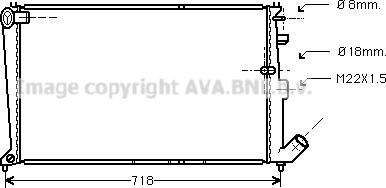 Prasco CNA2010 - Радиатор, охлаждение двигателя avtokuzovplus.com.ua