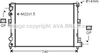 Prasco CNA2079 - Радіатор, охолодження двигуна autocars.com.ua