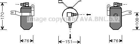 Prasco CND184 - Осушитель, кондиционер avtokuzovplus.com.ua