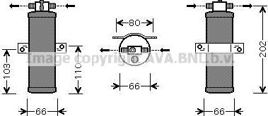 Prasco CND235 - Осушувач, кондиціонер autocars.com.ua