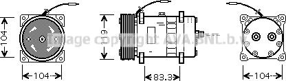 Prasco CNK176 - Компресор, кондиціонер autocars.com.ua