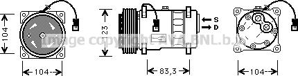 Prasco CNK177 - Компрессор кондиционера avtokuzovplus.com.ua