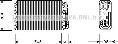 Prasco CNV015 - Випарник, кондиціонер autocars.com.ua