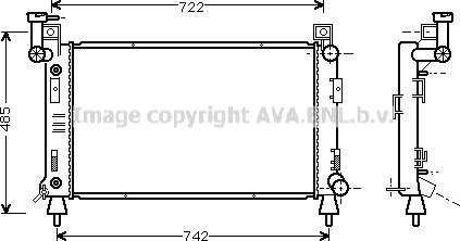 Prasco CR2049 - Радіатор, охолодження двигуна autocars.com.ua