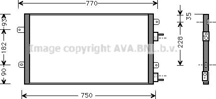 Prasco CR5051 - Конденсатор, кондиціонер autocars.com.ua