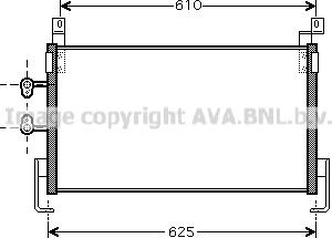 Prasco CR5095 - Конденсатор кондиционера avtokuzovplus.com.ua